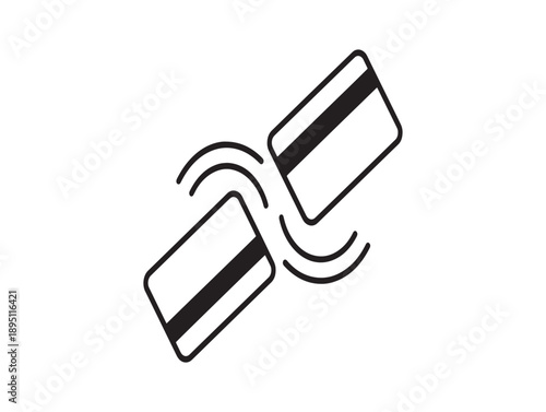 Two credit cards shown in a dynamic swirling motion representing financial transactions and digital payments