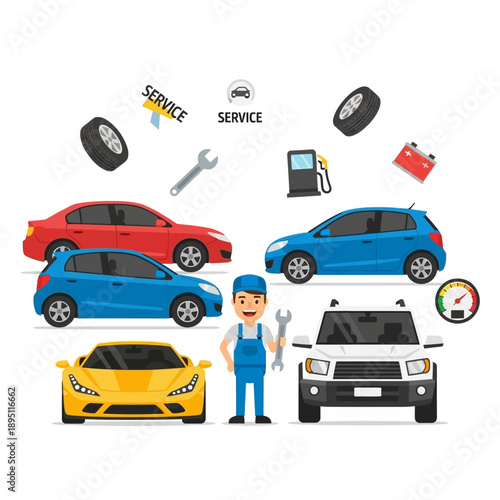 Car Repair Service: Mechanic & Vehicles Collection