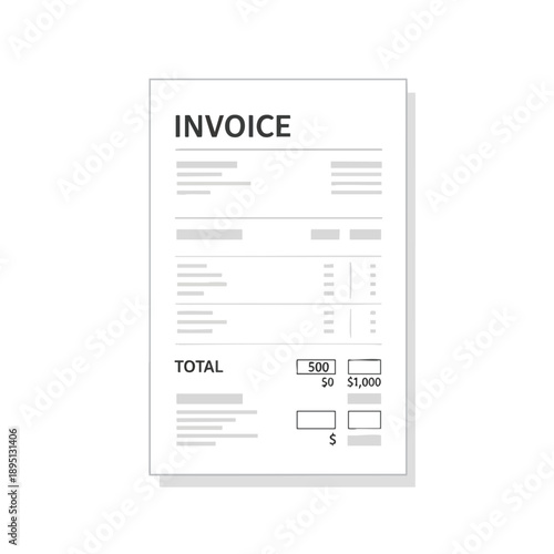 Blank Invoice Template Document