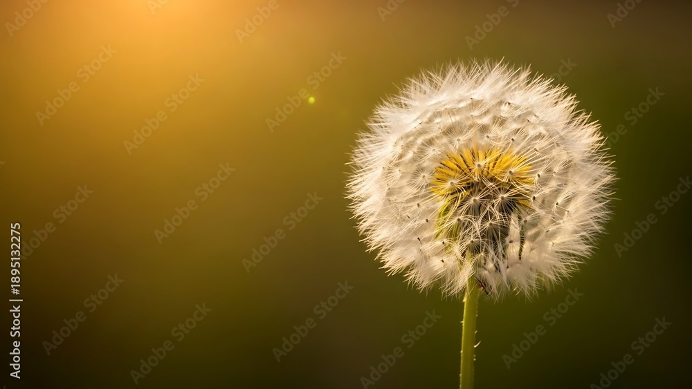 Fototapeta premium Dandelion flower in natural environment.
