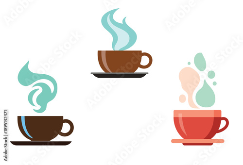 Vector illustration design of coffee cup icons
