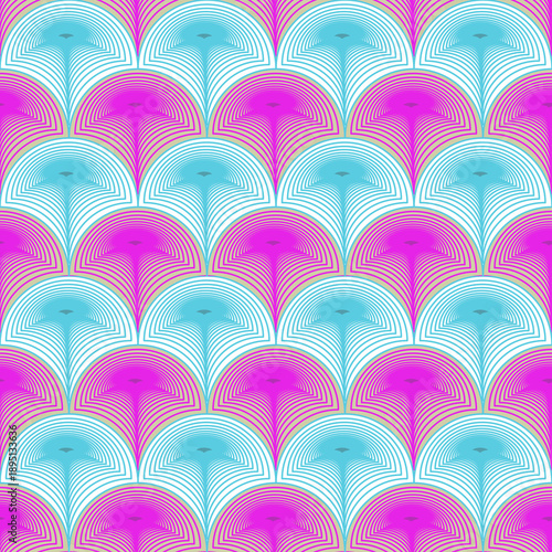 seamless pattern with pink hearts