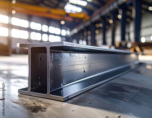 Wallpaper Mural Heavy Steel I-Beam on a Production Floor in an Industrial Factory Torontodigital.ca