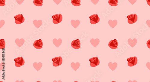 Valentine's Day heart pattern background design.