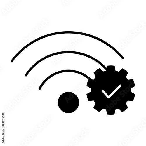 Maintenance vector icon. Technical support Illustration sign. Installing updates symbol. Bow logo.