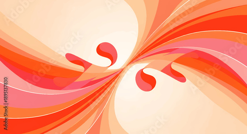 eid mubarak,ramadhan day celebrates vibrant abstract swirl of orange and red circles radiating energy and harmony
