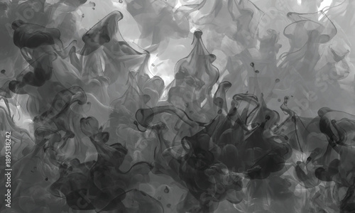 Abstract smoke currents creating a sense of visual motion