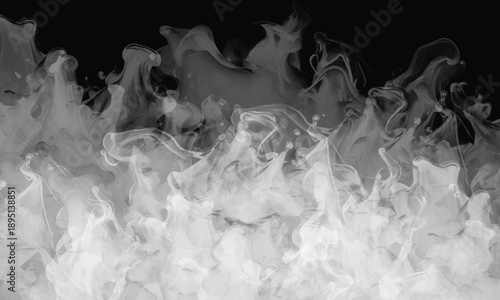 Abstract vapor movement expressing softness and intensity