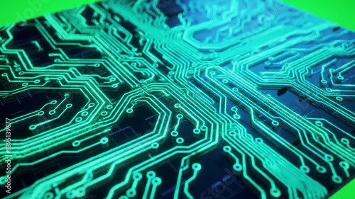 Abstract circuit board illustration digital technology and data processing