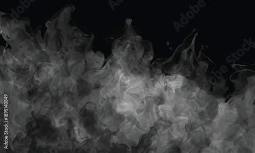 Flowing smoke clouds creating an ethereal abstract background