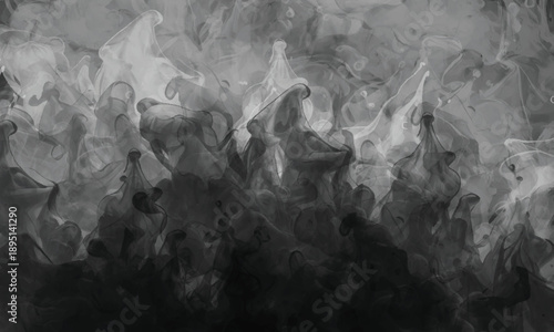 Abstract mist and vapor creating a calm visual rhythm