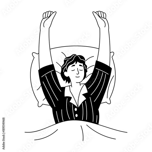 Hand drawn style illustration depicting coconut drink
