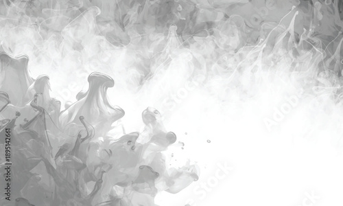 Flowing smoke textures expressing elegance and fluid design