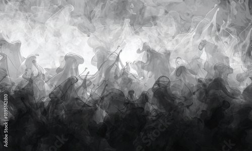 Flowing smoke textures expressing elegance and fluid design