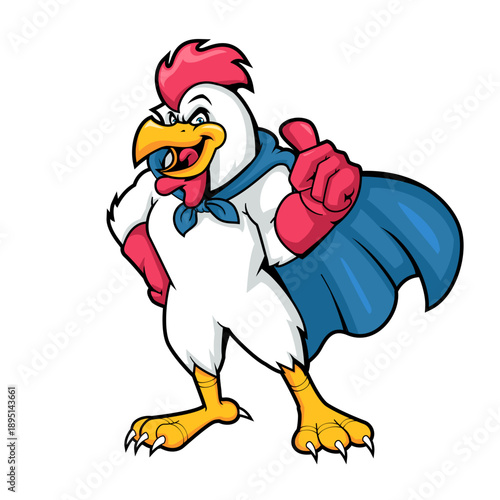 Gallant Super Rooster Heroic Guard Mascot