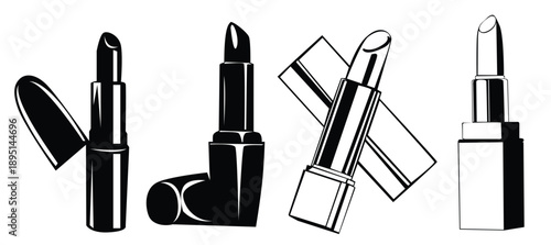 Cosmetic lipstick illustration vector 