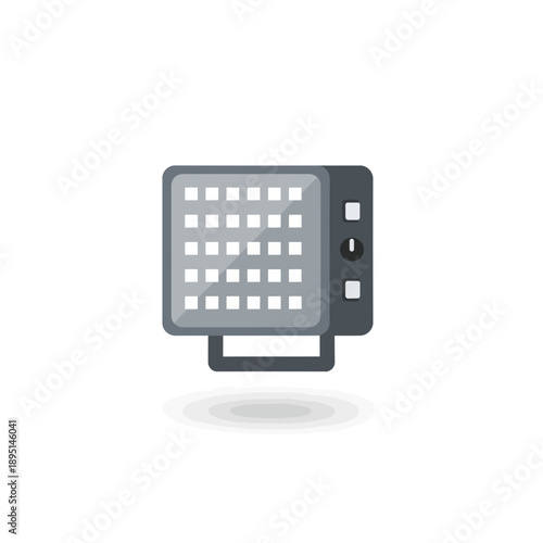 Studio LED Light Panel Vector Icon