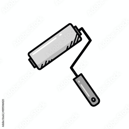 Paint Roller Illustration for Home Improvement