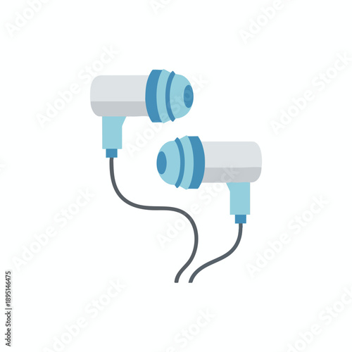 Two Hair Dryers with Cords on White Background