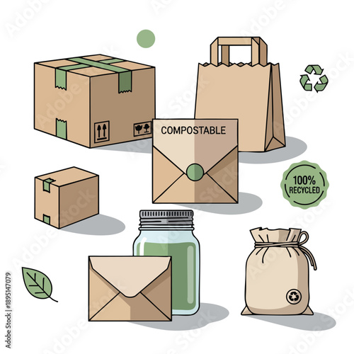 Eco friendly packaging and compostable materials