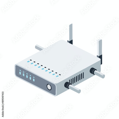 Modern Wi Fi Router with Multiple Antennas