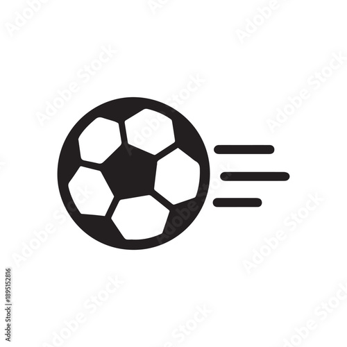 Soccer Ball Speed Icon Vector