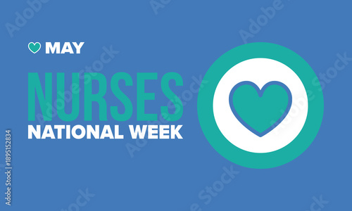 National Nurses Week. Thank you nurses. Medical and health care concept. Fighters against viruses and diseases. In honour of the doctors. Celebrated annual in United States. Vector illustration poster