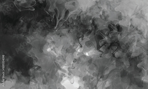 Abstract smoke diffusion creating visual harmony and contrast