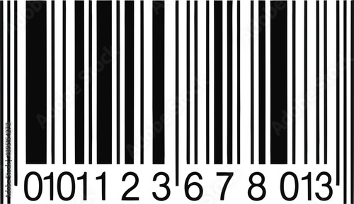 A black and white product barcode with vertical lines and the specific numerical sequence 0101123678013