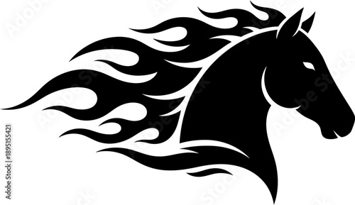 vector illustration of a red horse, for chinese new year