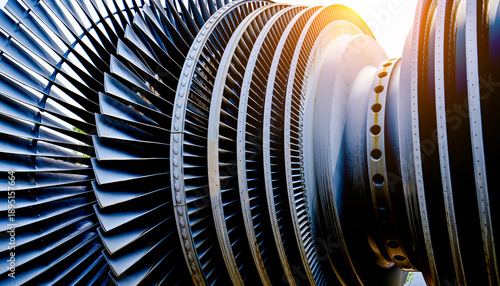 The low-pressure cylinder rotor of a steam turbine, the core rotating component of the steam turbine.