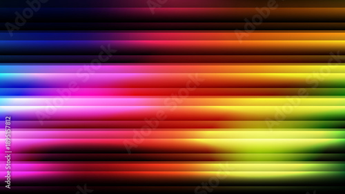 Vibrant abstract background with dynamic motion streaks and rainbow colors, creating a futuristic digital art scene from a close-up viewpoint.