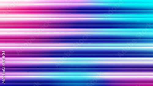 An abstract background featuring vibrant, multicolored horizontal stripes in varying widths and hues, creating a dynamic visual effect from a close-up viewpoint.