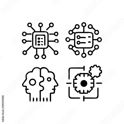 Innovative technology and artificial intelligence concepts