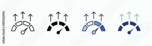 High Performance Icon Sheet Multiple Style Collection Isolated Vector