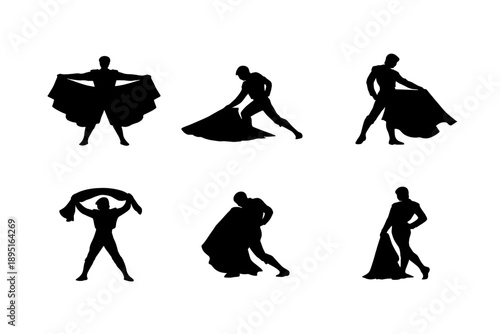 Fashion and performance icon set. Containing dancer, costume, movement, pose, elegance, stage, artistry, spotlight and more.