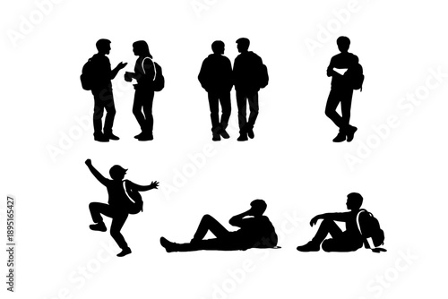 People and community icon set. Including person, group, diversity, teamwork, friendship, collaboration, engagement, support, connection, activity.