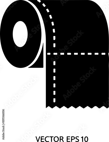 Toilet Paper silhouette vector illustration