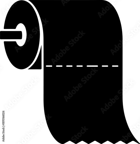 Toilet Paper silhouette vector illustration