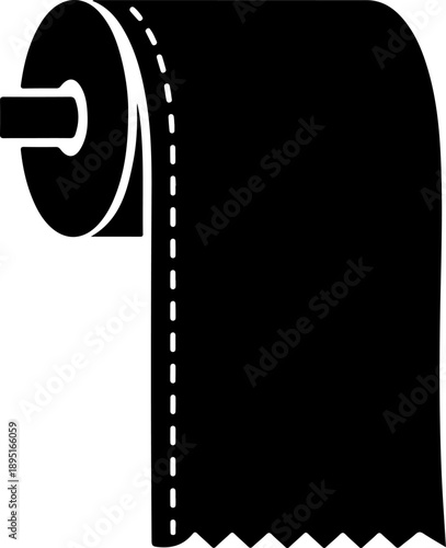 Toilet Paper silhouette vector illustration