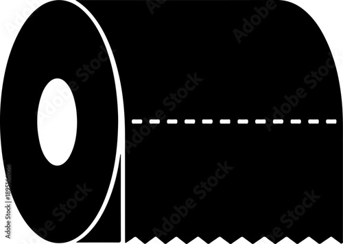 Toilet Paper silhouette vector illustration