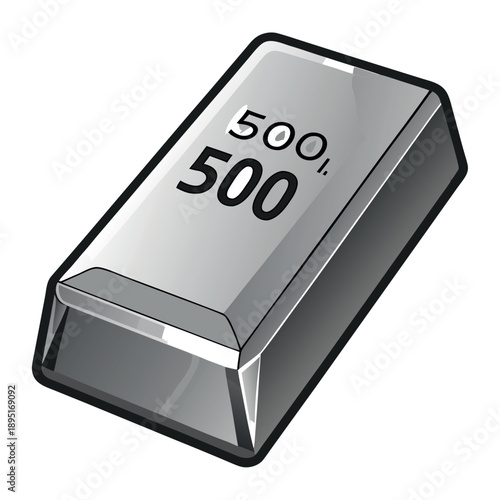 shiny silver metal bar 