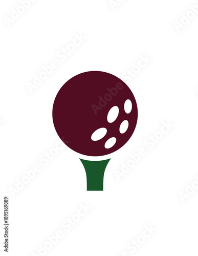 golf ball vector illustration