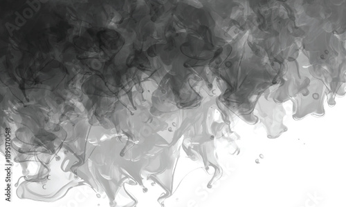 Abstract swirling smoke expressing fluidity and artistic freedom