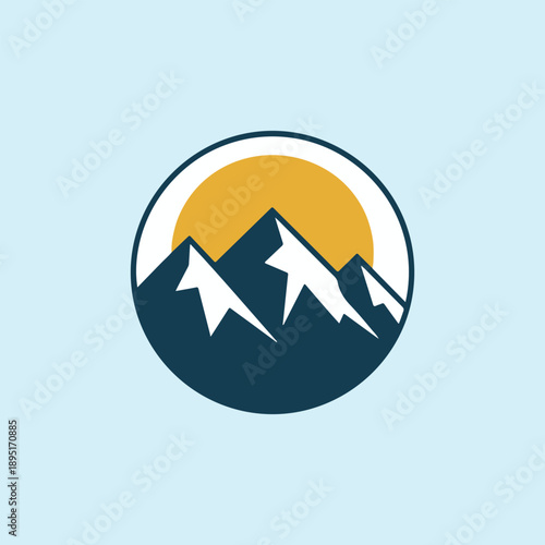 mountain icon vector illustration