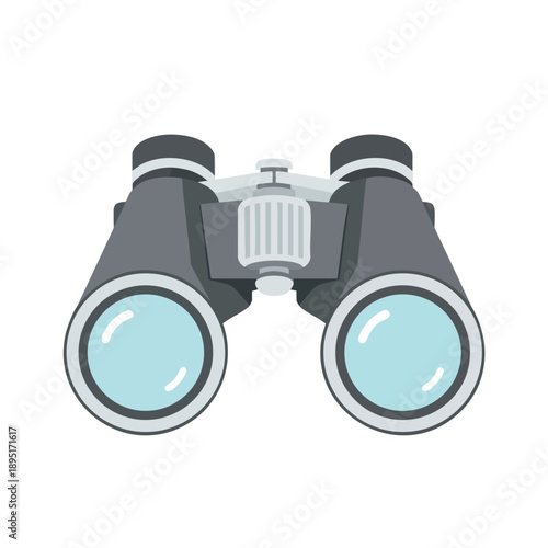 Illustration of Binoculars Isolated on White
