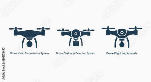 Drone Technology Systems - Video Transmission, Obstacle Detection, and Flight Log Analysis for UAVs