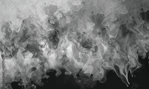 Flowing smoke clouds forming a dramatic and cinematic atmosphere