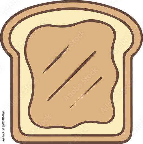 Peanut Butter Bread Slice