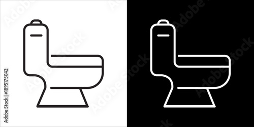 Toilet Icon Sheet Black And White